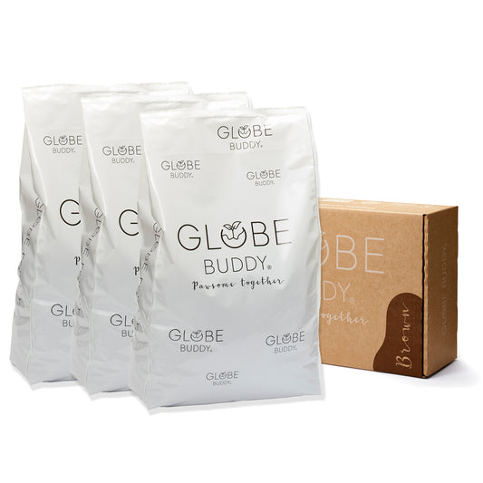 Globe Buddy Brown, dansk super premium fuldfoder med insektprotein, 11,25 kg (3 x 3,75 kg), spar 15 %
