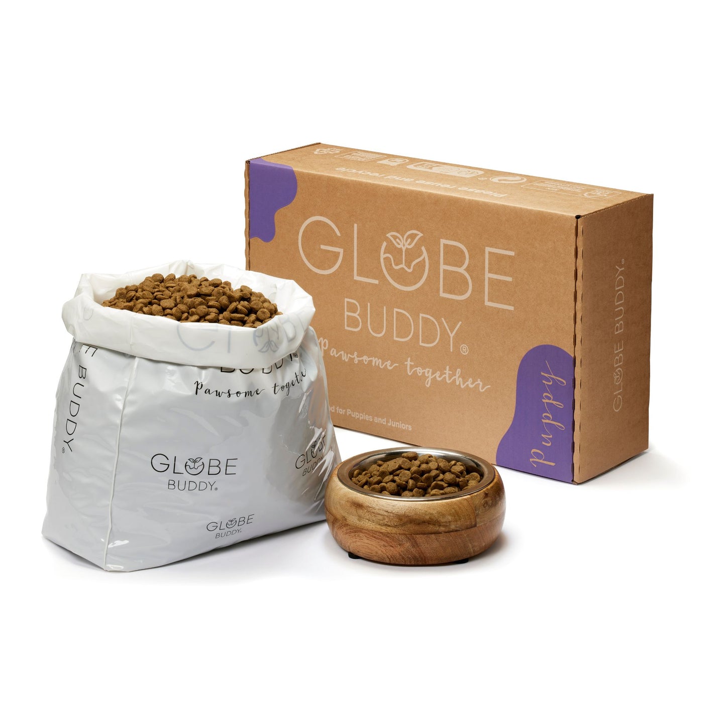 Globe Buddy Puppy, dansk premium hvalpefoder med insektprotein og fisk, 3,75 kg