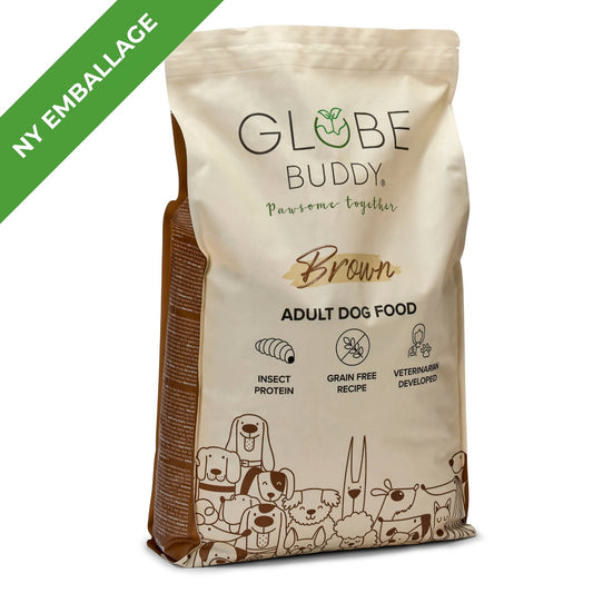 Globe Buddy Brown, dansk premium fuldfoder med insektprotein, 10 kg