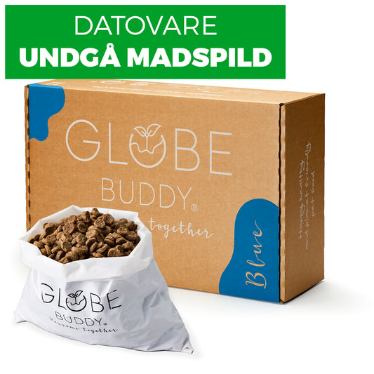 DATOVARE! Globe Buddy Blue, premium fuldfoder med laks, 4 kg, SPAR 66 %