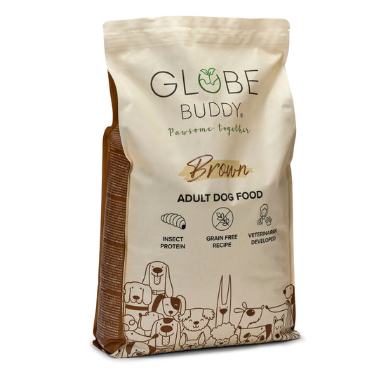Globe Buddy Brown, dansk premium fuldfoder med insektprotein, 10 kg