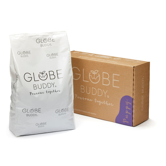 Globe Buddy Puppy, dansk premium hvalpefoder med insektprotein og fisk, 3,75 kg *se dato, sammen undgår vi madspild