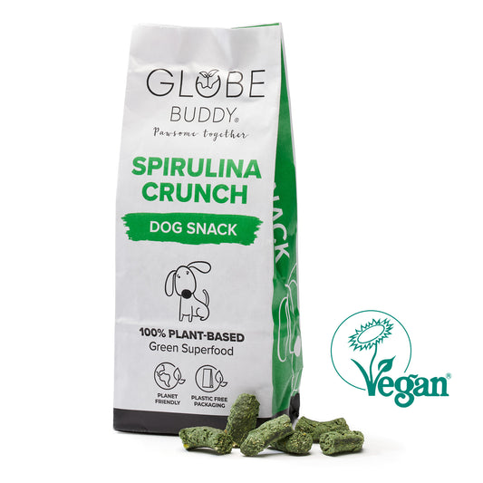 Globe Buddy Spirulina Crunch, knasende godbidder, 200 g