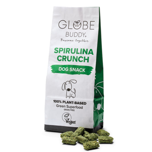 Globe Buddy Spirulina Crunch, knasende godbidder, 200 g