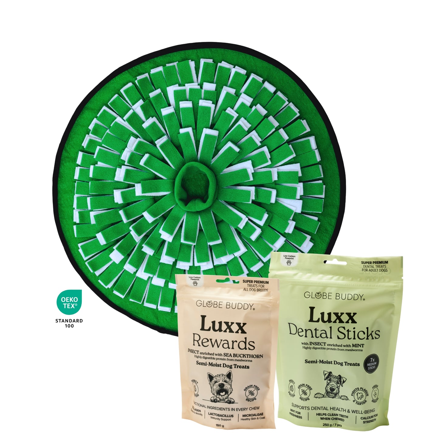Snuzzle Wellness – Snusemåtte + Luxx Rewards + Luxx Dental Sticks (3 farver)