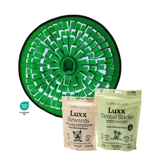 Snuzzle Wellness – Snusemåtte + Luxx Rewards + Luxx Dental Sticks (3 farver)